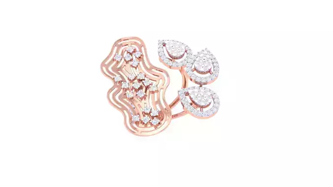 Wedding Ring For Women 3dm STL OBJ FBX Renders Details