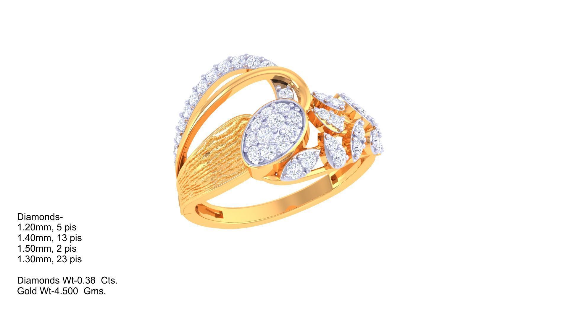 Wedding Ring For Women 3dm STL OBJ FBX Renders Details 3D print model_1