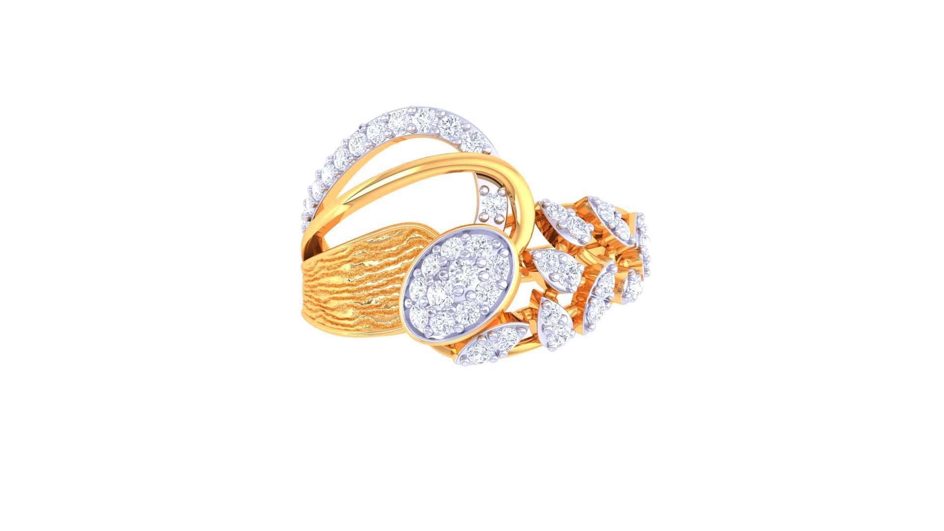 Wedding Ring For Women 3dm STL OBJ FBX Renders Details 3D print model_3