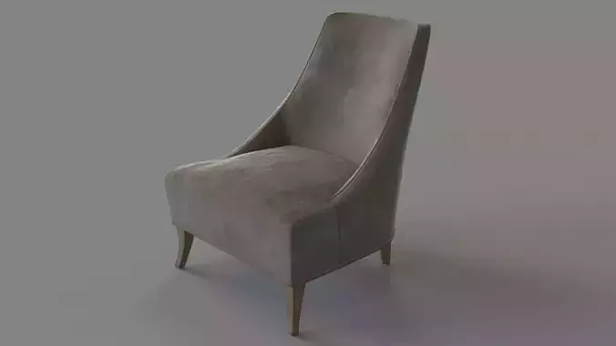 Matisse Armless Slipper Chair Stone