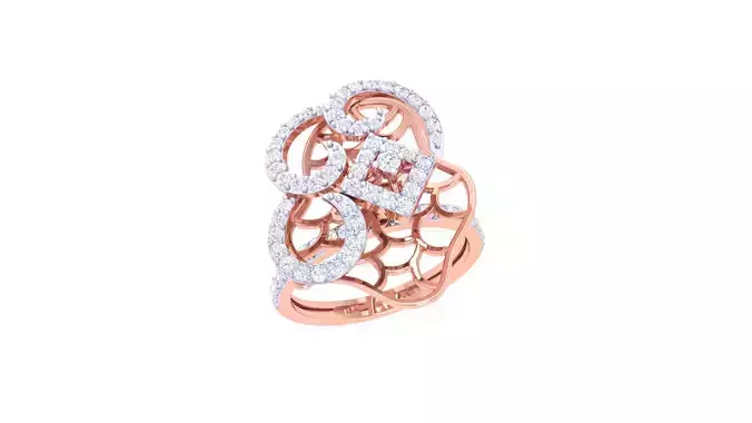 Wedding Ring For Women 3dm STL OBJ FBX Renders Details