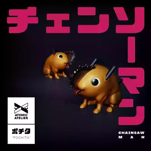 Pochita Fanart for 3D printing 3D print model