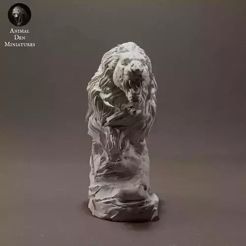 Lion Bust Roar