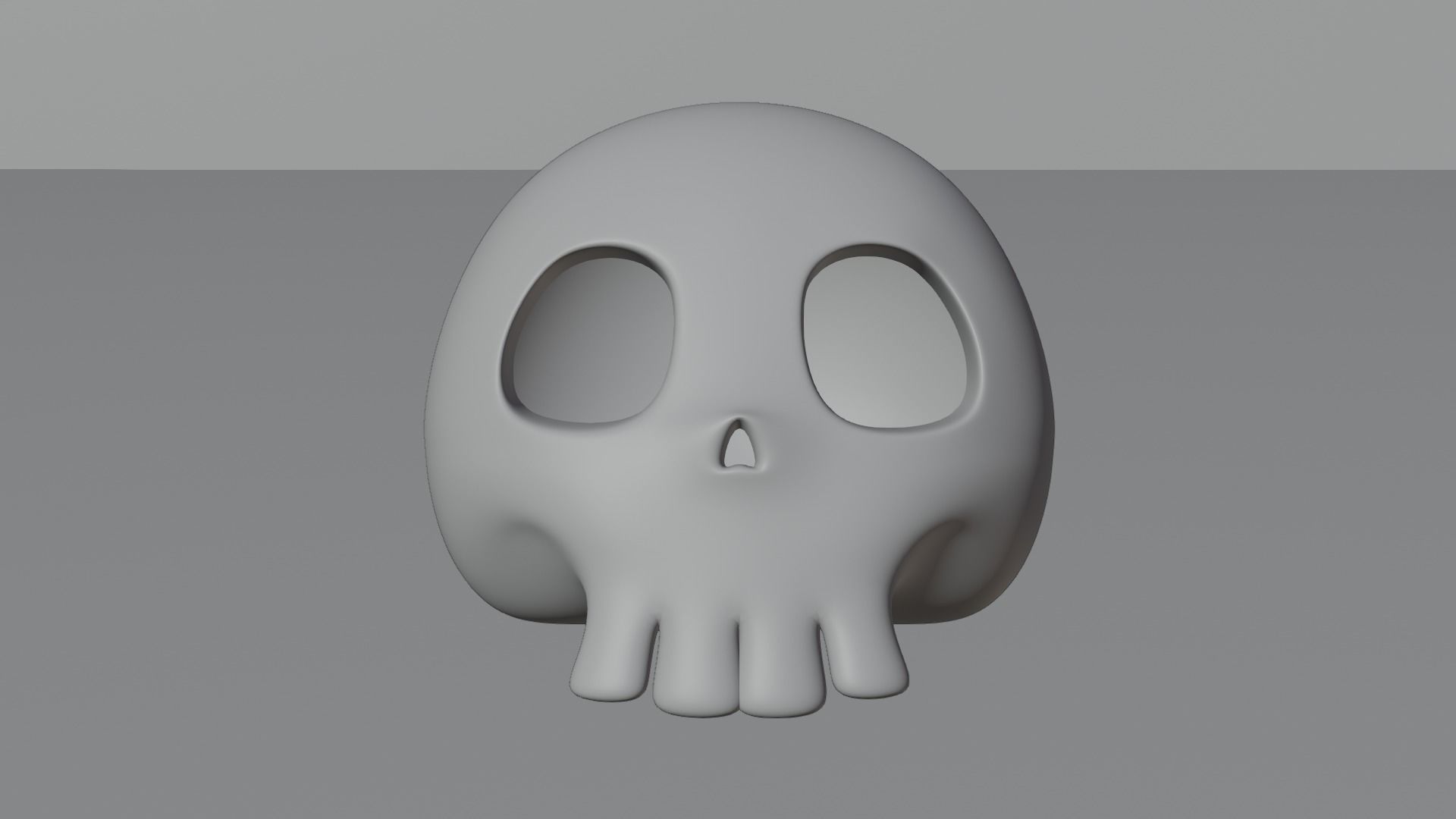 Cute Skull 3D model_4