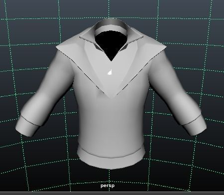 MetaHuman Black Hoodie Low-poly 3D model_31