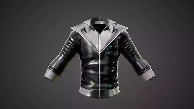 MetaHuman Black Hoodie Low-poly 3D model
