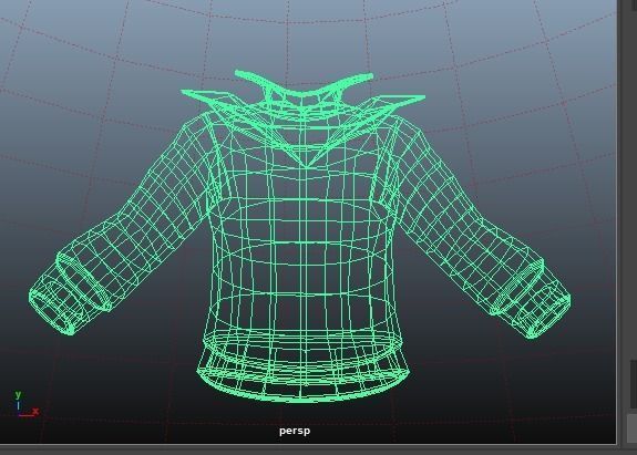 MetaHuman Black Hoodie Low-poly 3D model_27