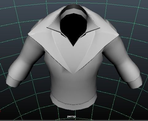 MetaHuman Black Hoodie Low-poly 3D model_16