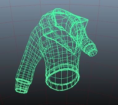 MetaHuman Black Hoodie Low-poly 3D model_26