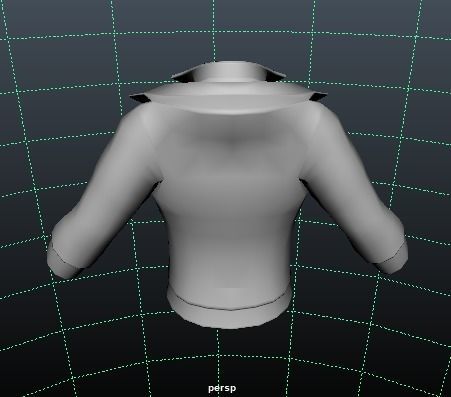 MetaHuman Black Hoodie Low-poly 3D model_14