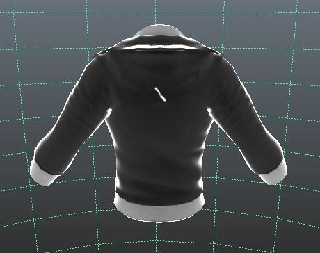 MetaHuman Black Hoodie Low-poly 3D model_22