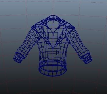 MetaHuman Black Hoodie Low-poly 3D model_21