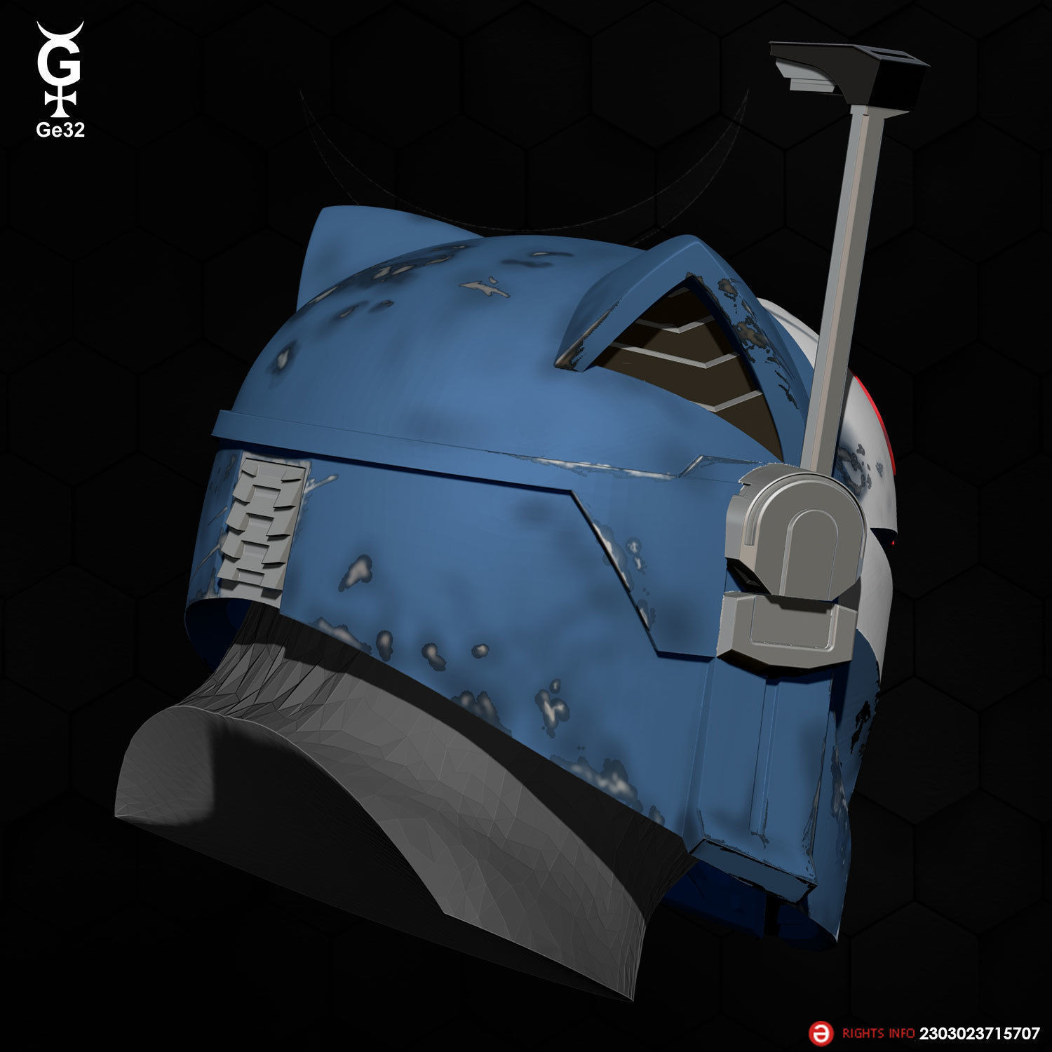 BO-KATAN CAT - HELMET 3D print model_5