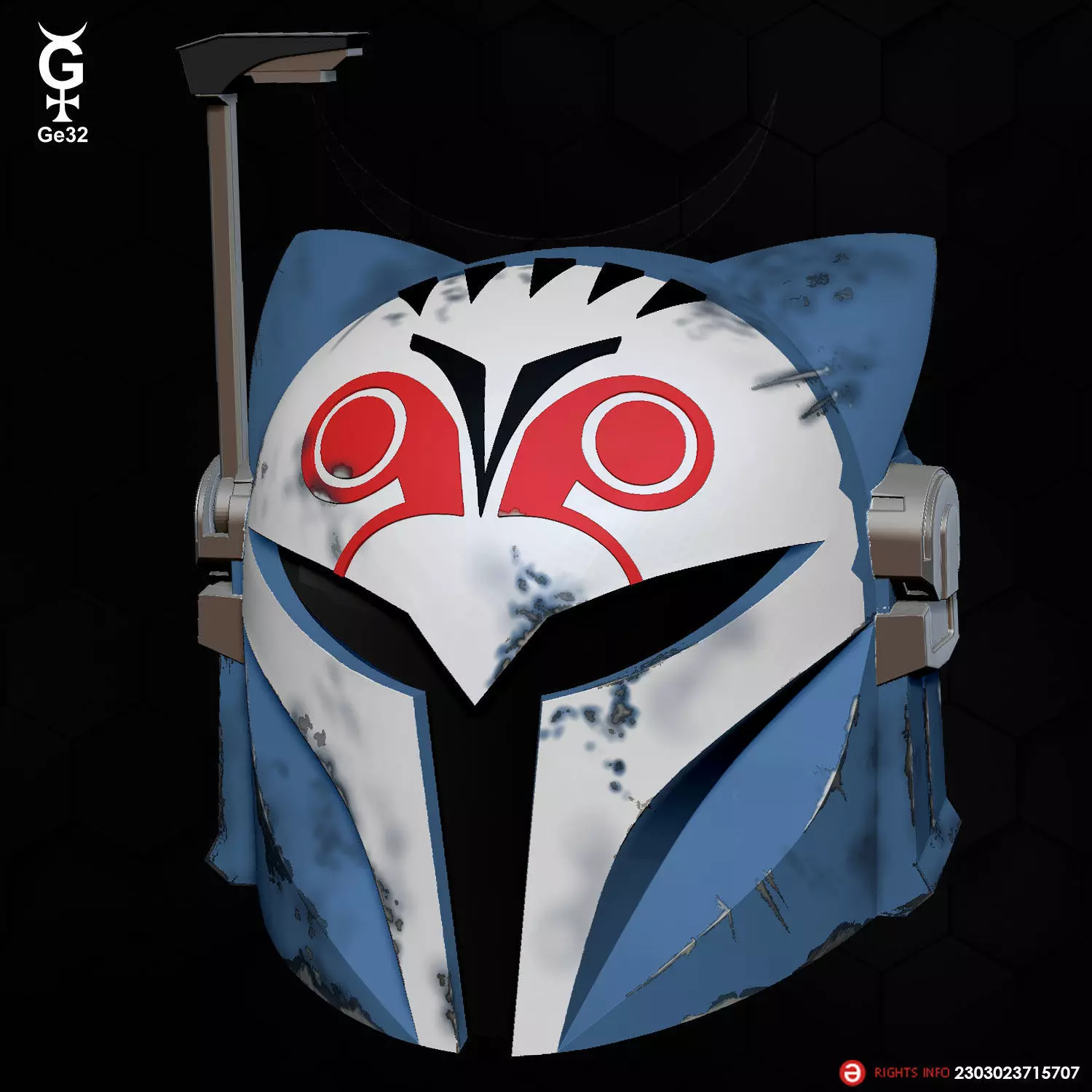 BO-KATAN CAT - HELMET 3D print model_0