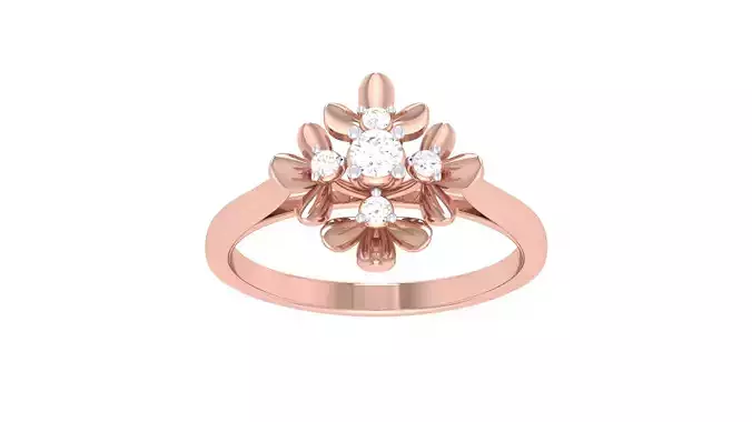 Engagement Ring For Women 3dm STL OBJ FBX Renders Details