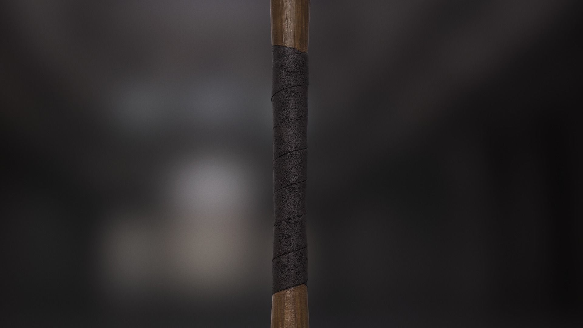 Nailed Baseball Bat 3D model_3