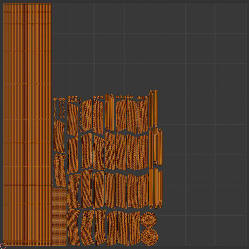 Nailed Baseball Bat 3D model_7
