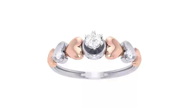 Engagement Ring For Women 3dm STL OBJ FBX Renders Details