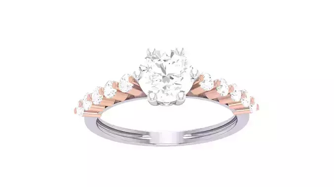 Engagement Ring For Women 3dm STL OBJ FBX Renders Details