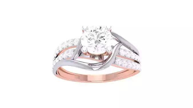 Engagement Ring For Women 3dm STL OBJ FBX Renders Details