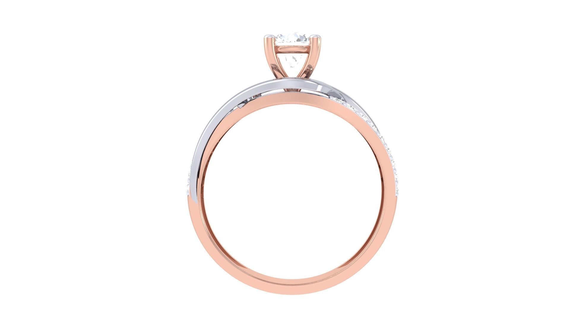 Engagement Ring For Women 3dm STL OBJ FBX Renders Details 3D print model_3