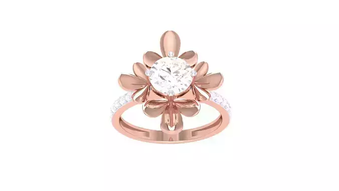 Engagement Ring For Women 3dm STL OBJ FBX Renders Details