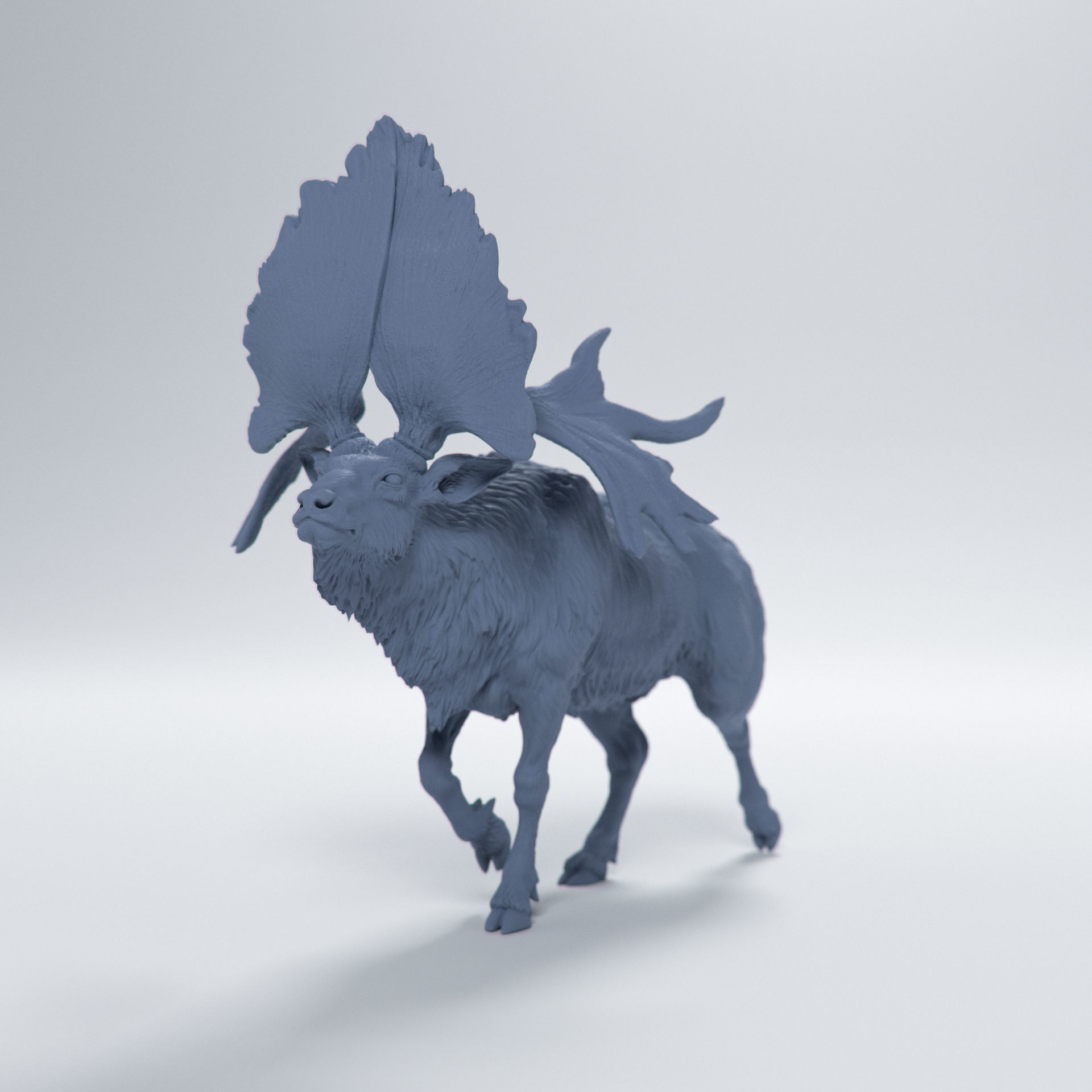 Sinomegaceros Pachyosteus 1-35 scale 3D print model_2