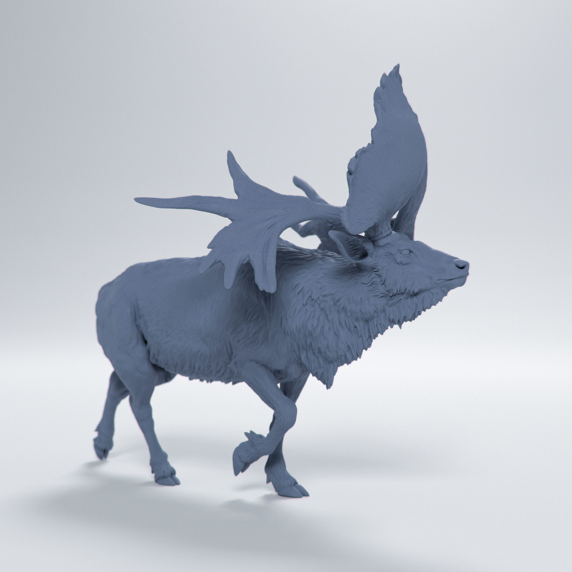 Sinomegaceros Pachyosteus 1-35 scale 3D print model_3