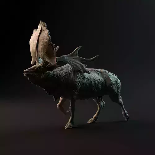 Sinomegaceros Pachyosteus 1-35 scale 3D print model