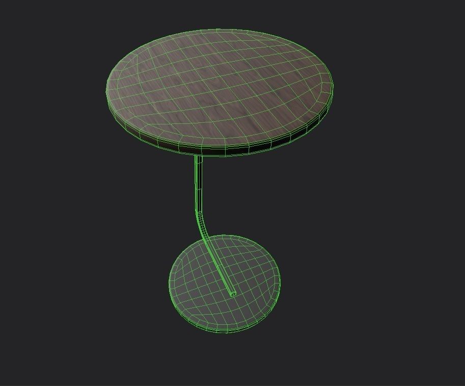 Side Table M01 Low-poly 3D model_1