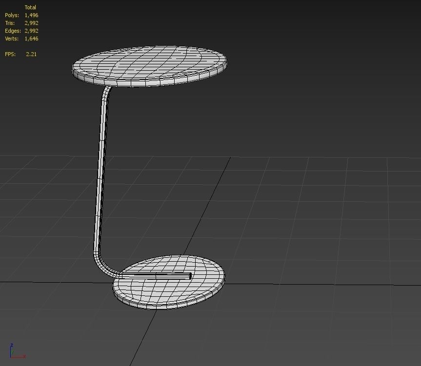 Side Table M01 Low-poly 3D model_6