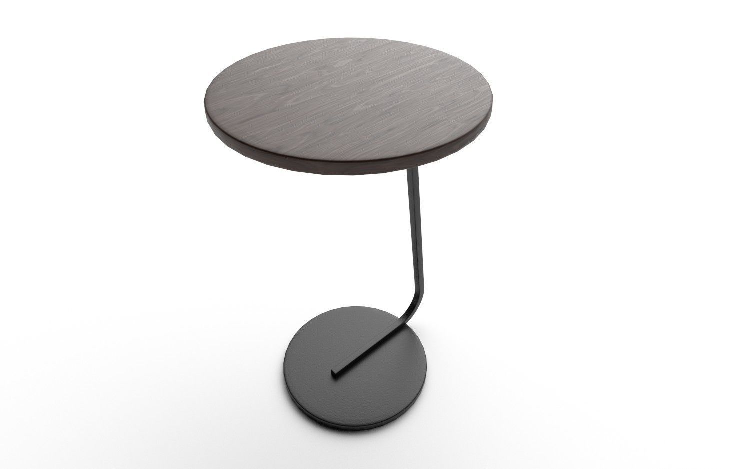 Side Table M01 Low-poly 3D model_4