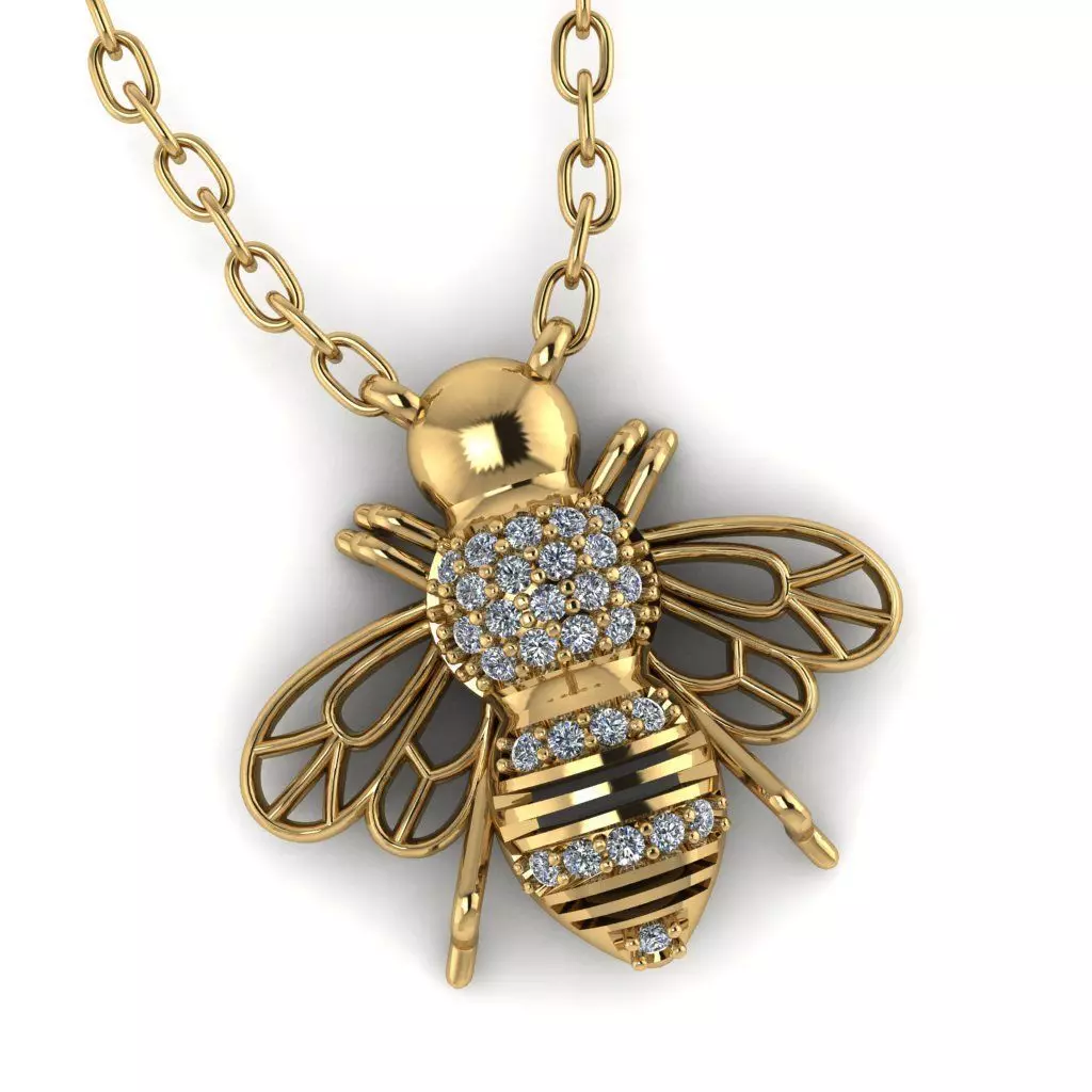 Bee pendant 3D print model