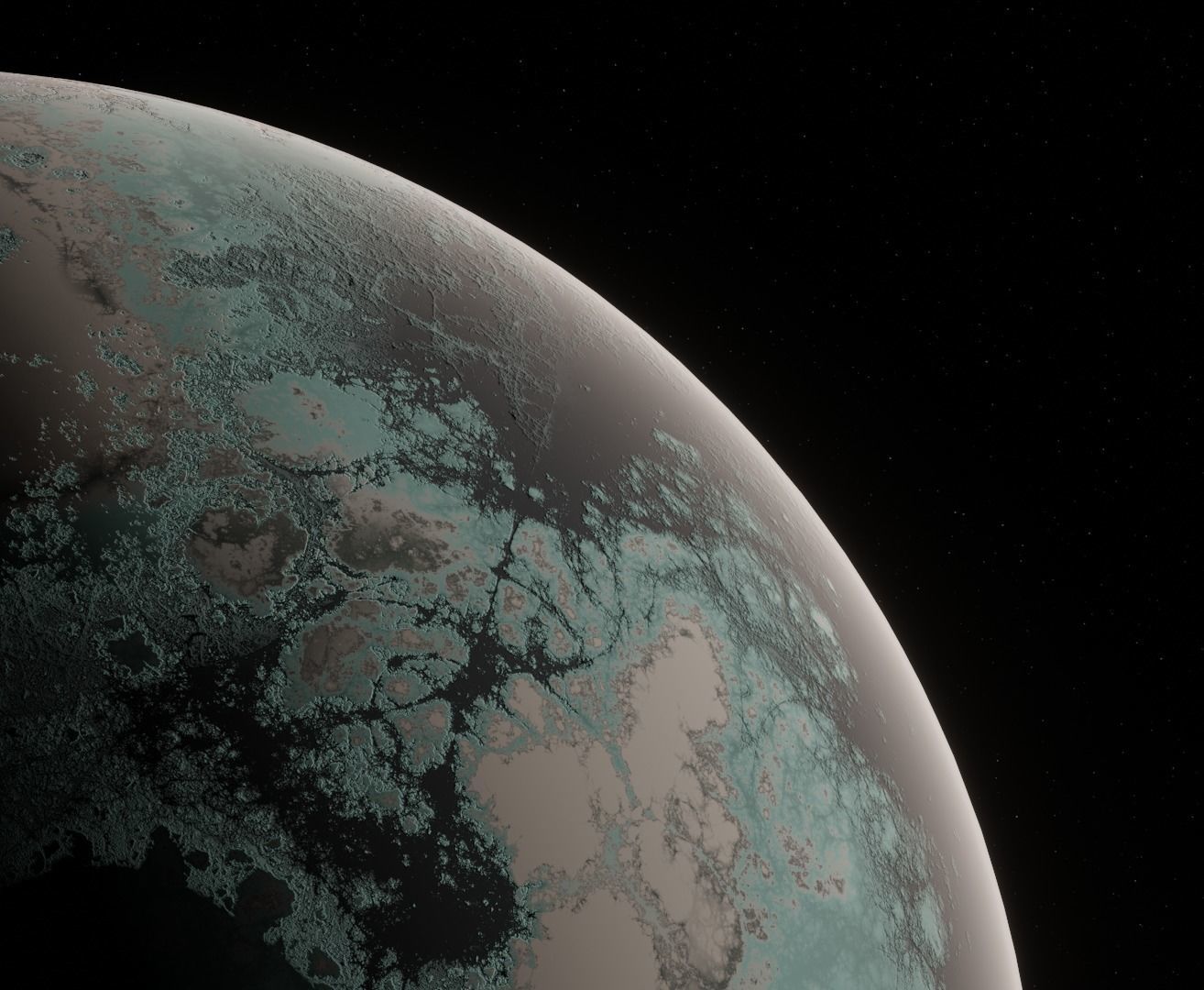 Planet Space Ready to game  Low-poly 3D model_20