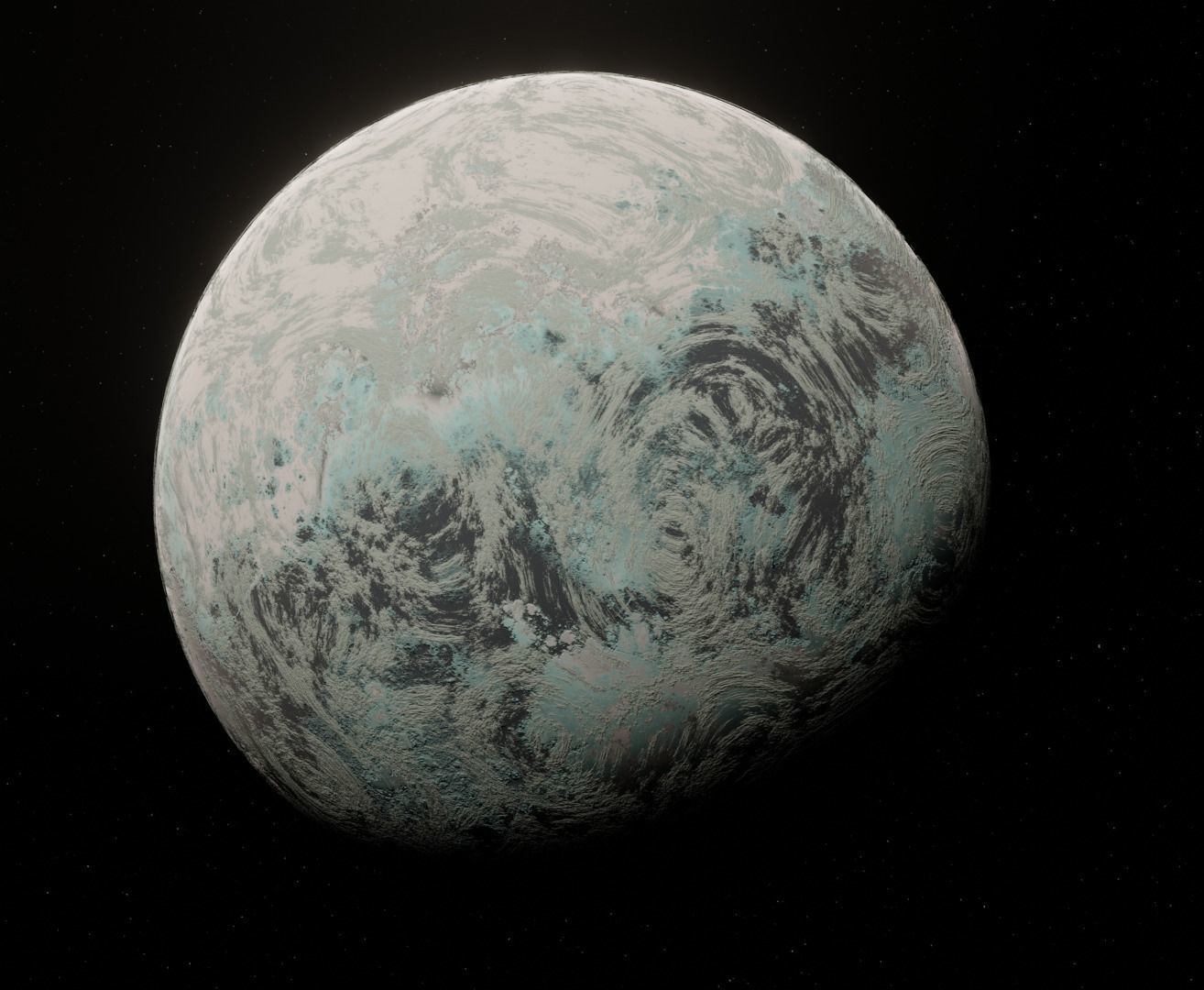 Planet Space Ready to game  Low-poly 3D model_7