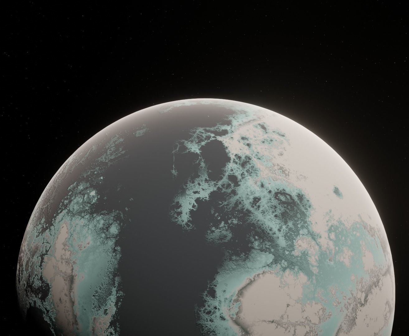 Planet Space Ready to game  Low-poly 3D model_19