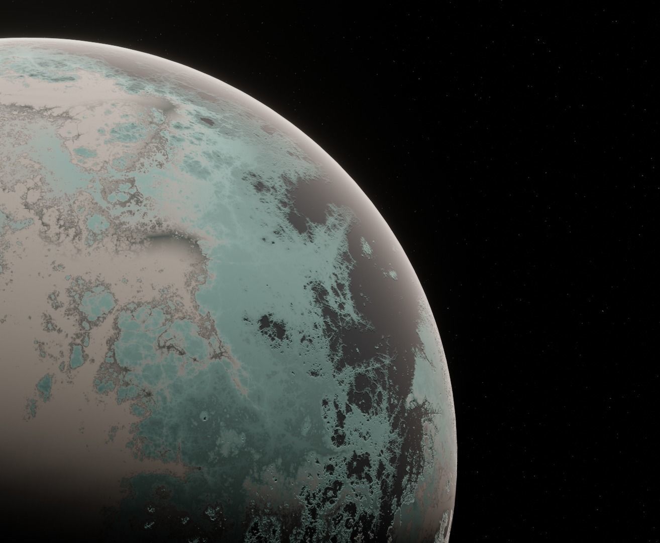 Planet Space Ready to game  Low-poly 3D model_12