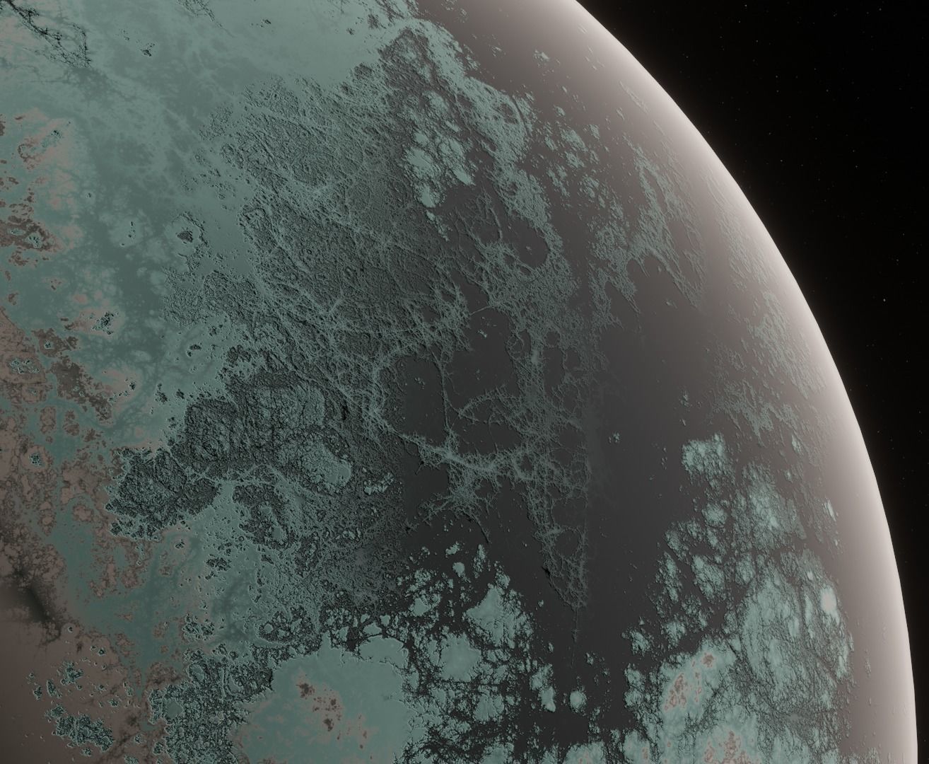 Planet Space Ready to game  Low-poly 3D model_6