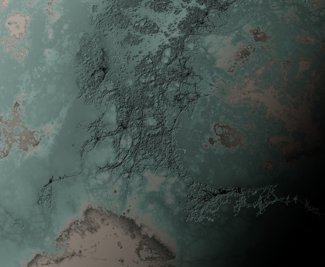 Planet Space Ready to game  Low-poly 3D model_3