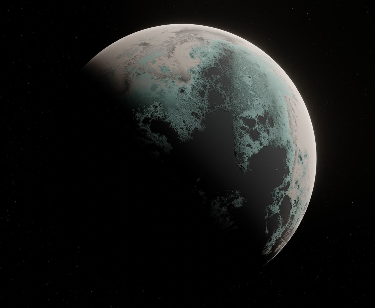 Planet Space Ready to game  Low-poly 3D model_18