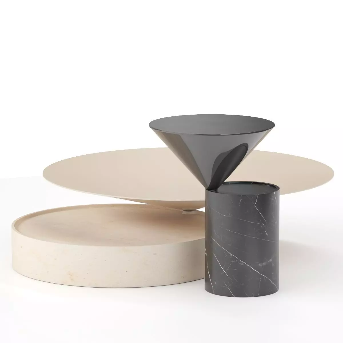 Laurel side table 3D model_0