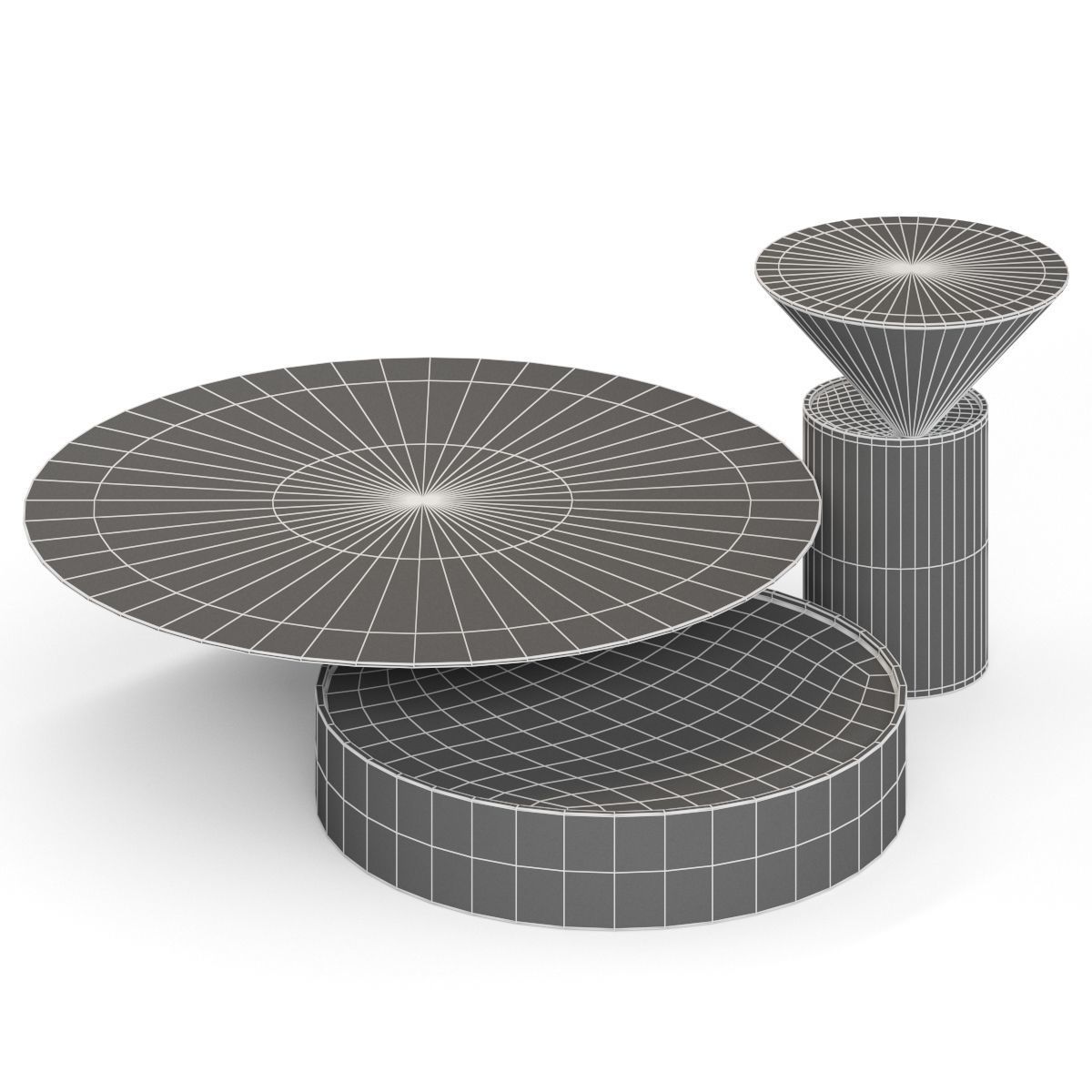 Laurel side table 3D model_4