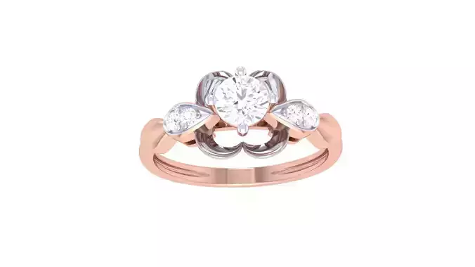 Engagement Ring For Women 3dm STL OBJ FBX Renders Details