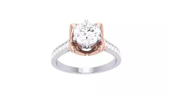 Engagement Ring For Women 3dm STL OBJ FBX Renders Details