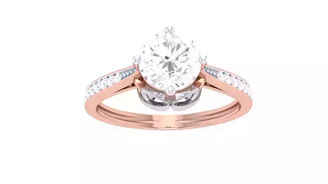 Engagement Ring For Women 3dm STL OBJ FBX Renders Details