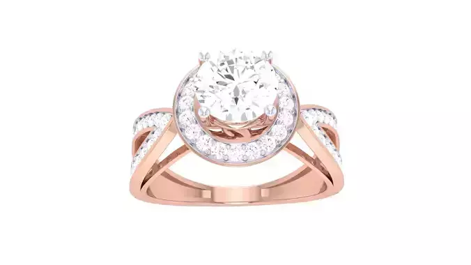 Engagement Ring For Women 3dm STL OBJ FBX Renders Details