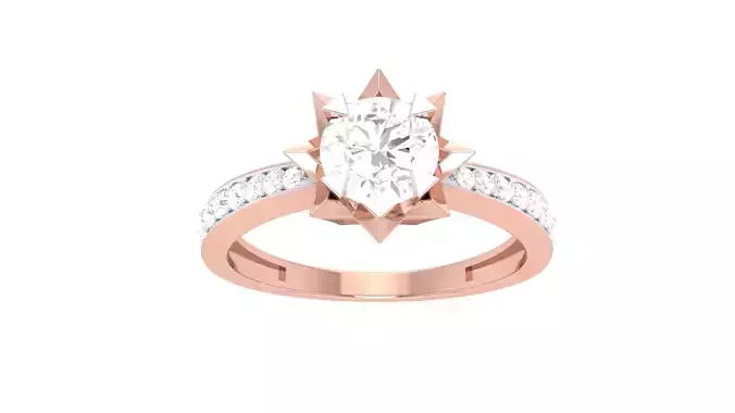Engagement Ring For Women 3dm STL OBJ FBX Renders Details