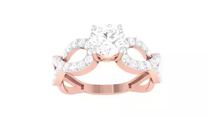 Engagement Ring For Women 3dm STL OBJ FBX Renders Details