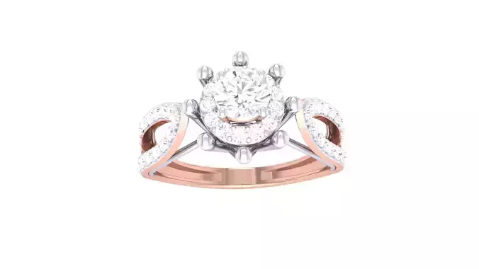 Engagement Ring For Women 3dm STL OBJ FBX Renders Details