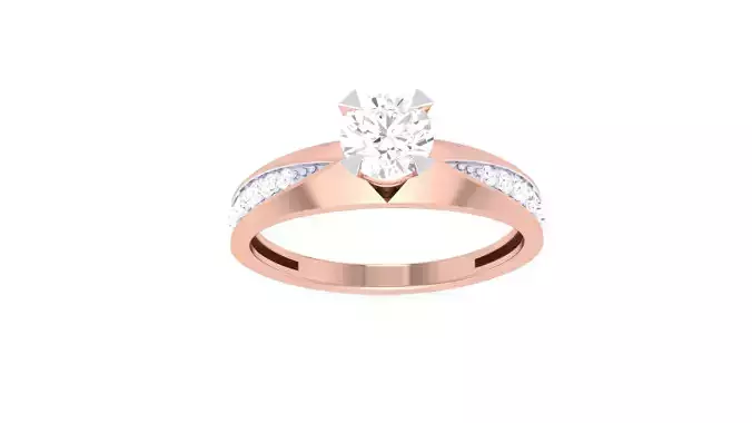 Engagement Ring For Women 3dm STL OBJ FBX Renders Details